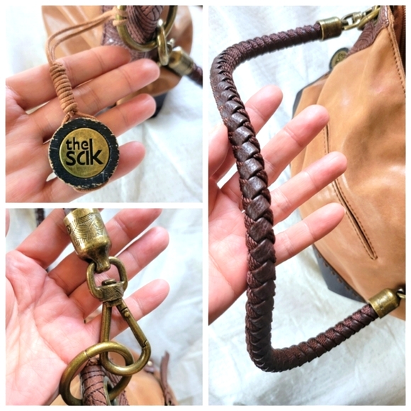The Sak | Cute Brown Leather Braided Strap Shoulder Bag (OS) - Picture 12 of 16